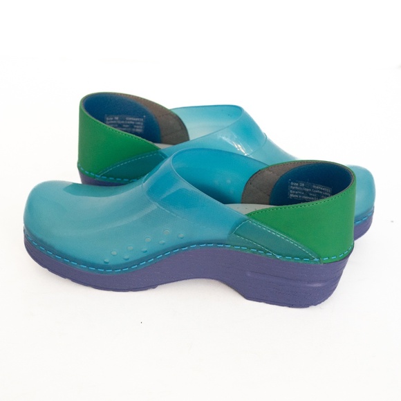 Dansko Professional - Translucent Blue Clogs Size 38 EU - Picture 11 of 12